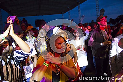 Fans at Safaricom Jazz Festival