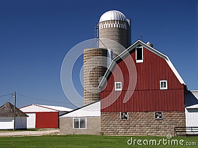 Farm building dairy barn