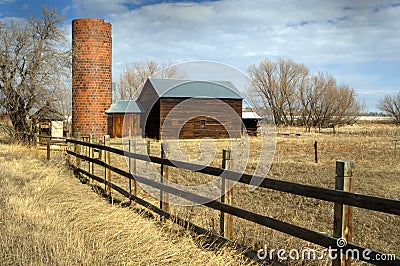 Farm silo and Barn