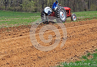 Farmer Working in Field