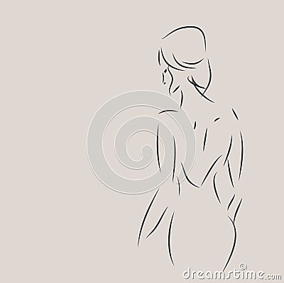 Fashion Design Sketch of a Woman