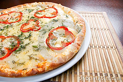 Fast food Pizza.Natural form foods.