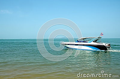 Fast moving speed boat