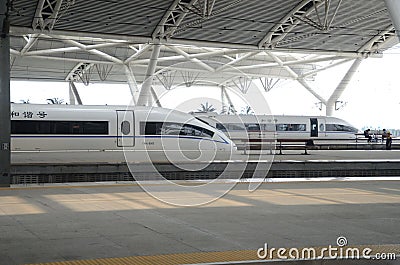 Fast train in China