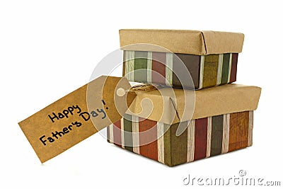 Fathers Day gifts isolated