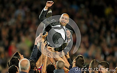 巴塞罗那教练fc Guardiola 免版税库存照片 - 图