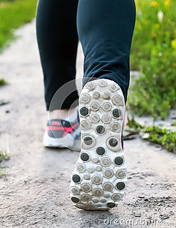 Feet of runner