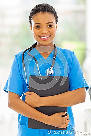 Female african medical nurse
