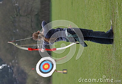 Female Archer Sport Target