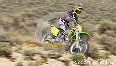 Female Dirt Bike Racer