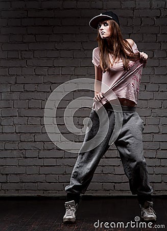 Female hip-hop dancer