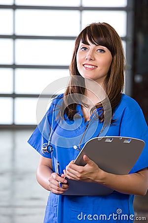 Female Nurse in a modern office