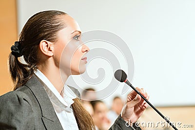 Female speaker
