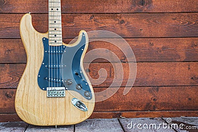 Fender stratocaster wooden electric guitar