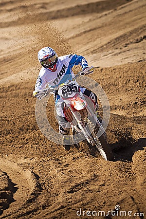 Fernley SandBox Dirt Bike Racer cornering