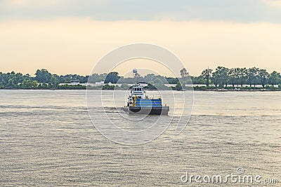 Ferry on the Mississippi river at Baton Rouge