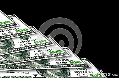 A few one hundred USA dollars background
