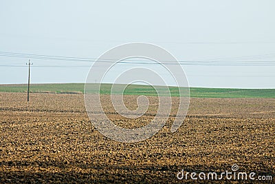 Field of land under cultivation