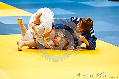 Fighter girl in Judo