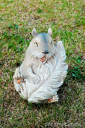 Figure of a laughing squirrel