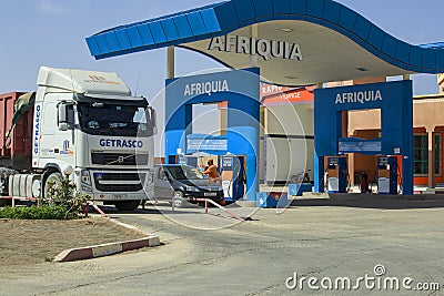 Filling station in Morocco