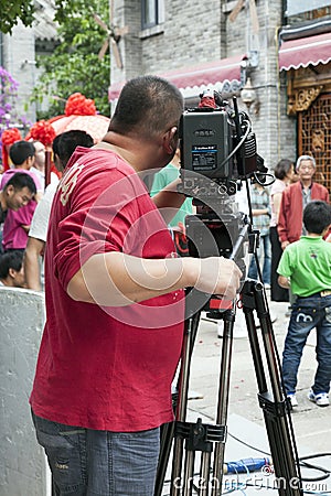 Film Crew Filming TV Show in China