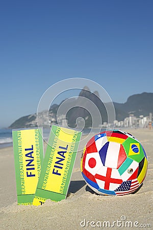 Final Tickets International Football Rio Beach