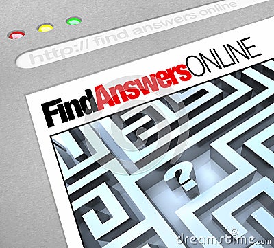 Find Answers Online - Web Screen