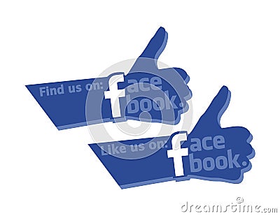 Find and Like Us On Facebook Strong Thumb Icon