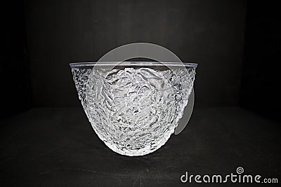 Fine empty crystal bowl