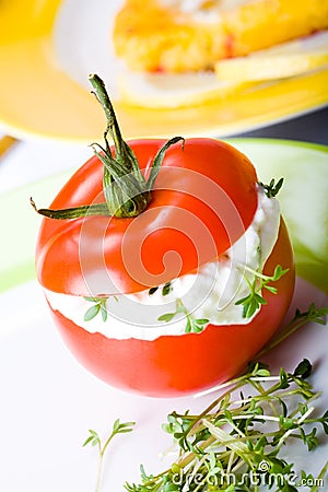 Finger food tomato