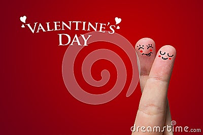 Finger Hug on Valentine s day theme