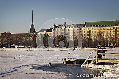 Finland: Winter swimming