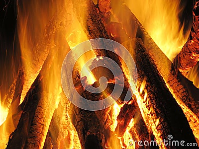 Fire, fire-place, flame,