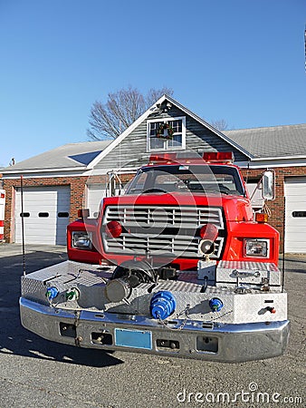 Fire safety: fire truck front