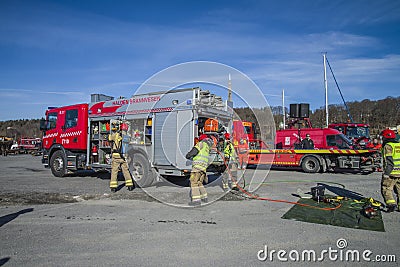 Fire truck with equipment are prepared, photo 24