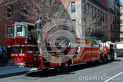 Fire truck in New York City