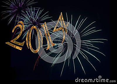 Fireworks Happy New Year 2014