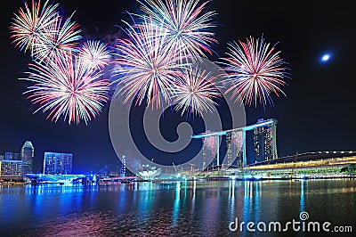 Fireworks - singapore youth olympic games
