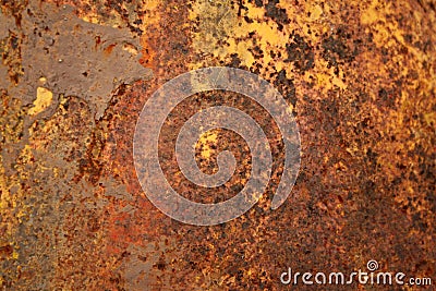 Firey Rust metal background texture