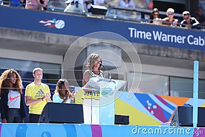 First Lady Michelle Obama Encourages Kids to Stay Active at Arthur Ashe Kids Day at Billie Jean King National Tennis Center