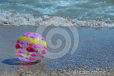 Fish ball on the beach