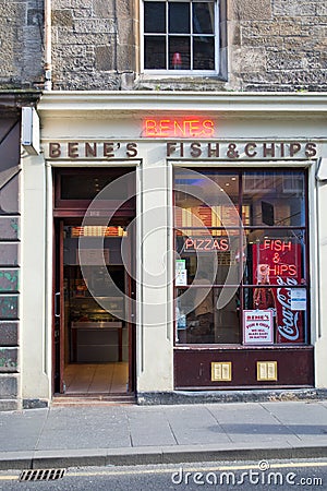 Fish & chip traditional british shop