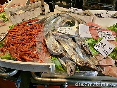 Fish market in Venice