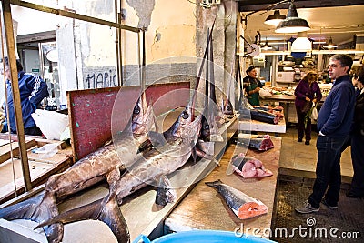 Fish shop, Sicily