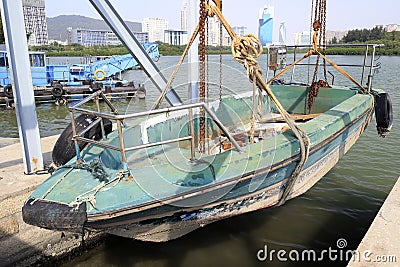 Fishing boat on repair