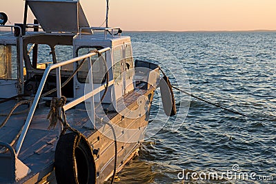 Fishing boat at sea