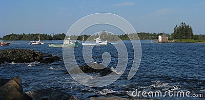 Fishing Boats at Anchor