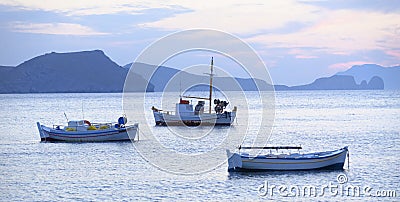 Fishing boats in Greece