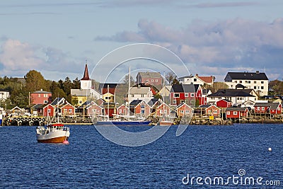 Fishing village in Norway